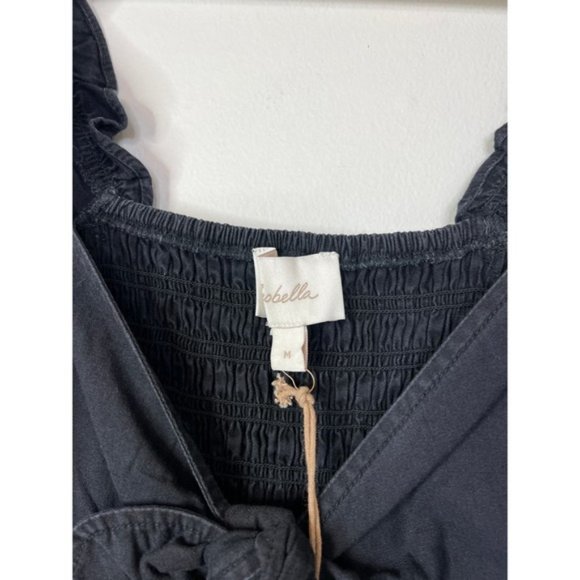 NWT Cleobella Camryn Sweetheart Smocked Charcoa Keyhole Mini Dress - Picture 4 of 7